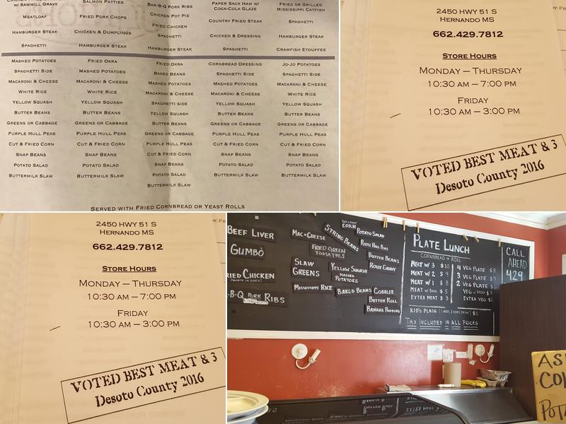 Junior's Eatin' House Menu