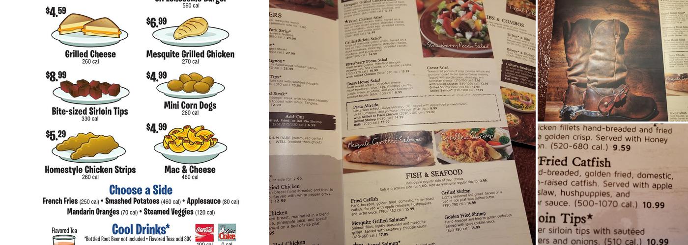 Colton's Steak House & Grill Menu