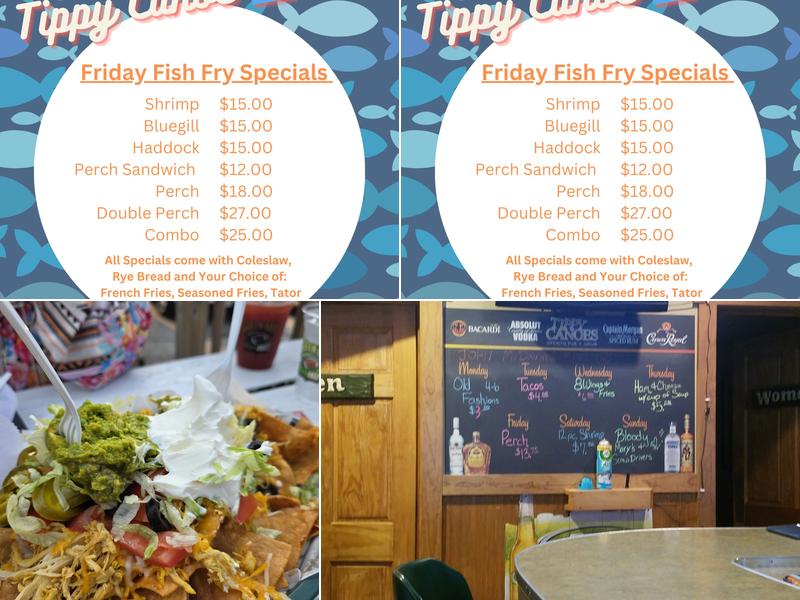 Tippy Canoe Bar & Grill LLC Menu
