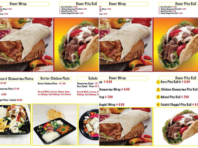 Doner Box Menu