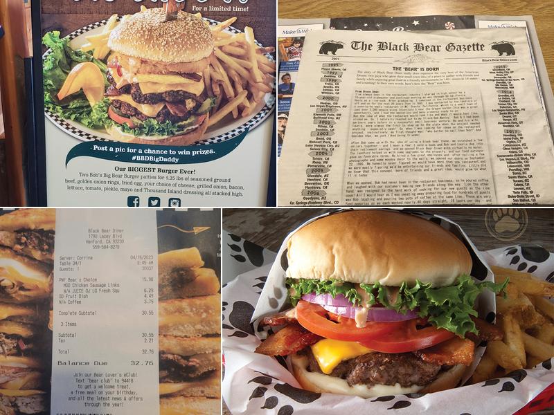 Black Bear Diner Hanford Menu