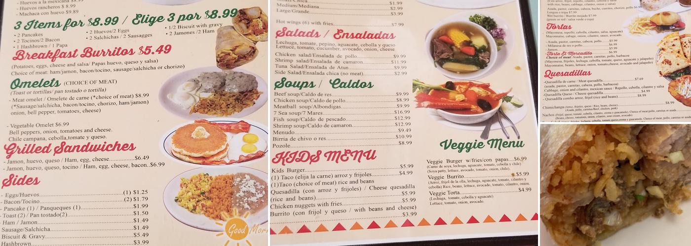 El Mercadito Menu