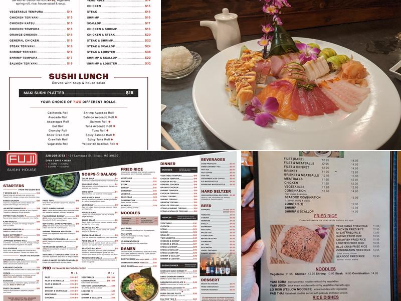 Fuji Sushi House Menu