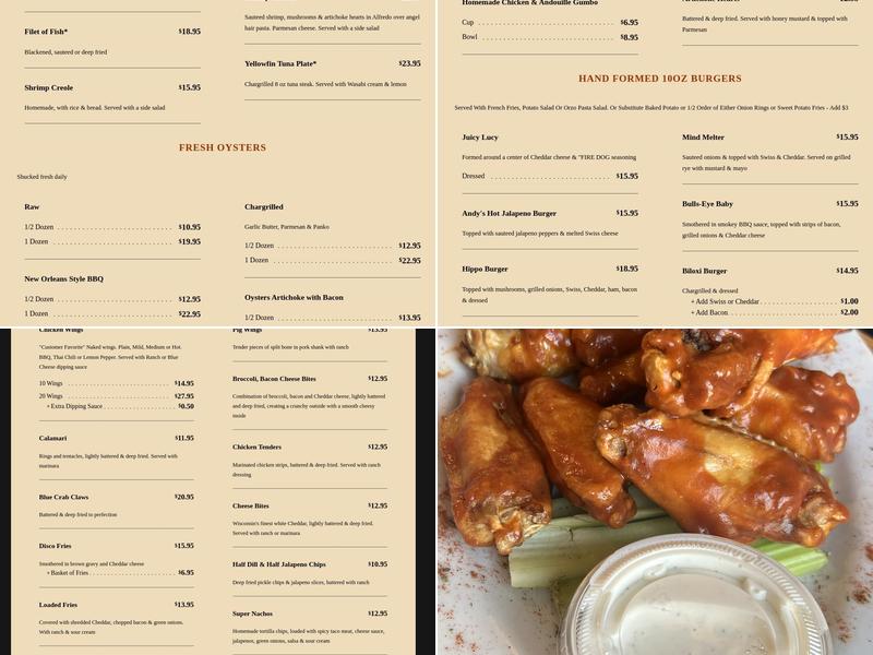 Adventures Pub & Spirits Menu