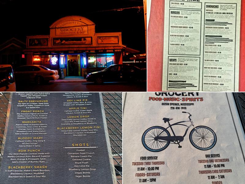 Government Street Grocery Menu