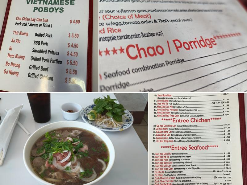 Kim Long Restaurant Menu