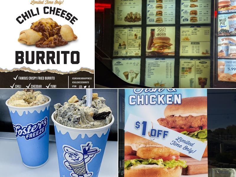 Fosters Freeze Menu