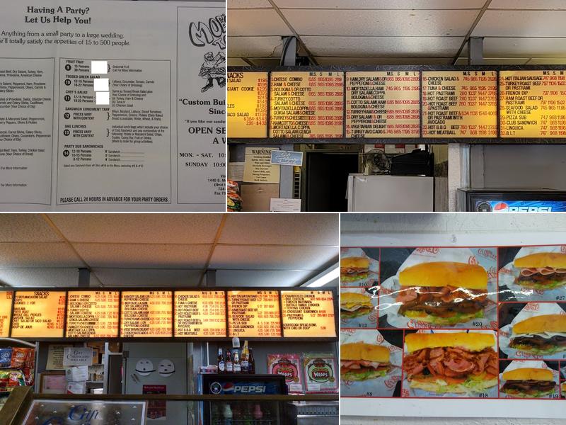 Moe's To Go Sub Sandwiches Menu