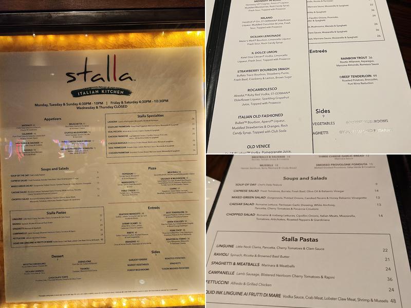Stalla Menu
