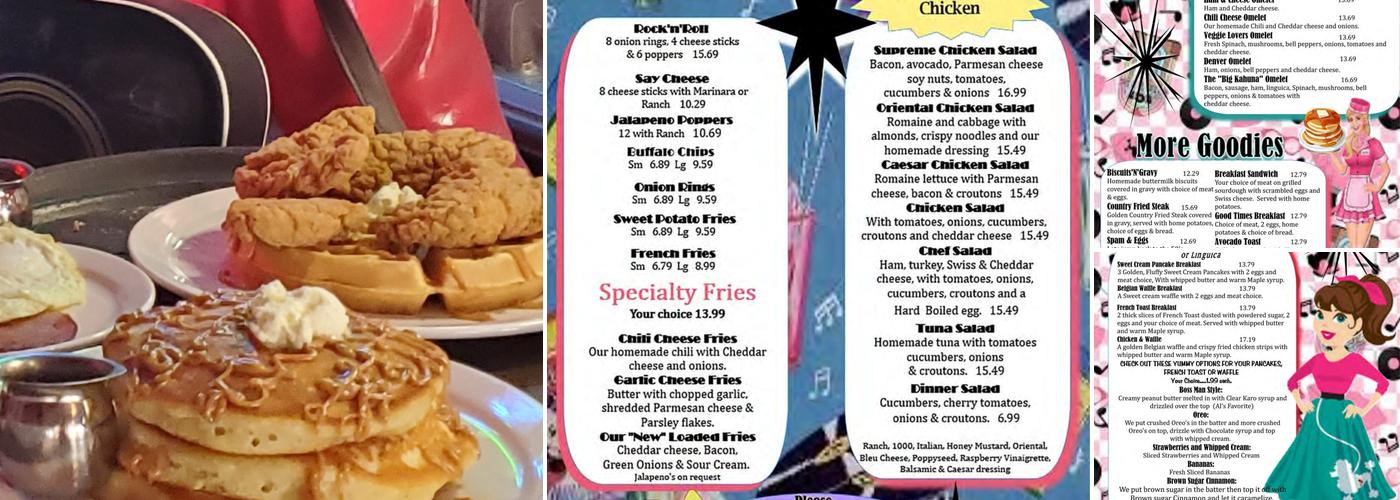 Good Times Cafe Menu