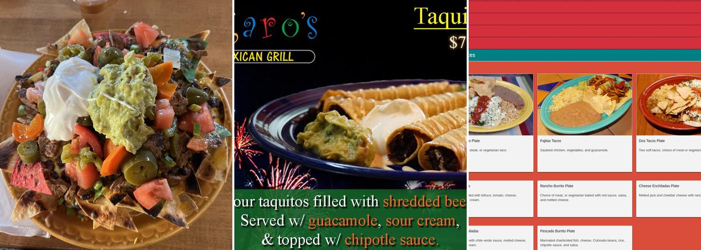 Figaro's Mexican Grill Menu