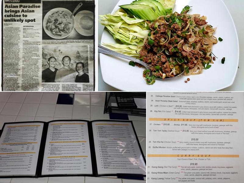Asian Paradise Restaurant Menu