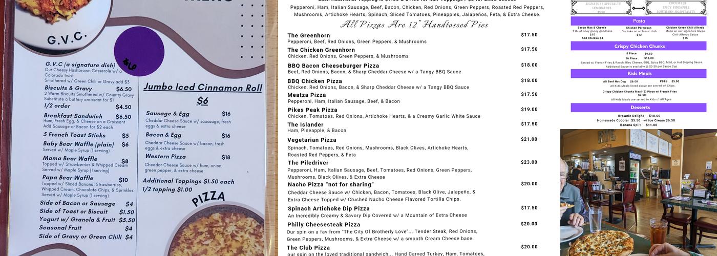 Rye Cafe Menu