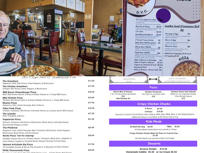 Rye Cafe Menu