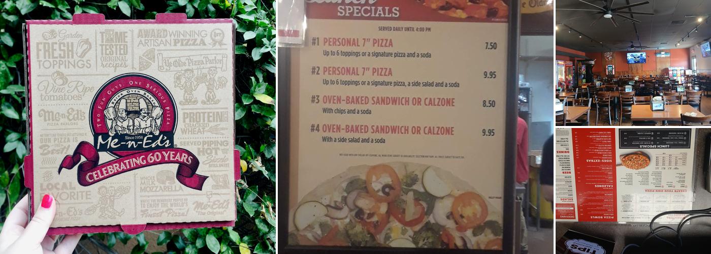 Me-n-Ed's Pizzeria Menu
