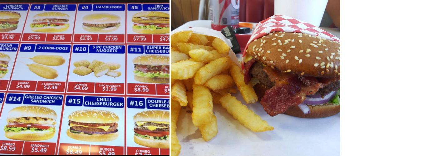 Super Burger Drive-In Menu
