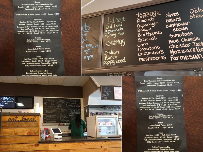 Reedley Sandwich Shop Menu