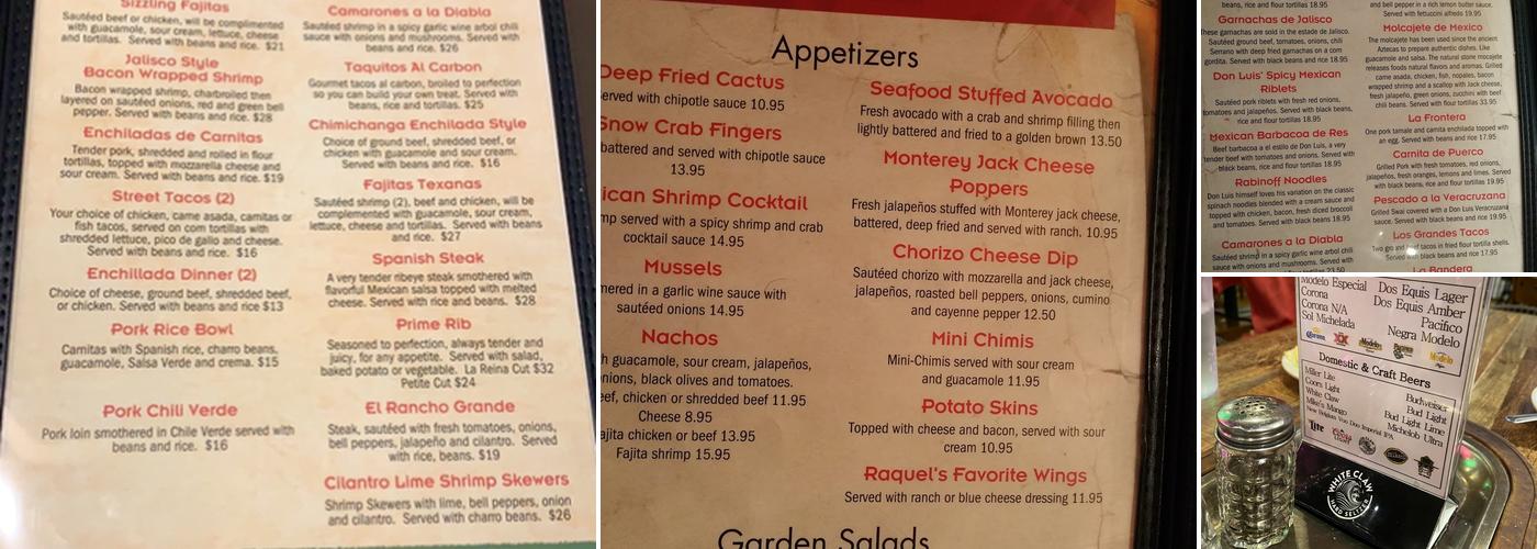 Don Luis Restaurant Menu