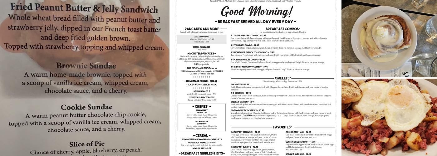 Stella's Kitchen & Bakery Menu