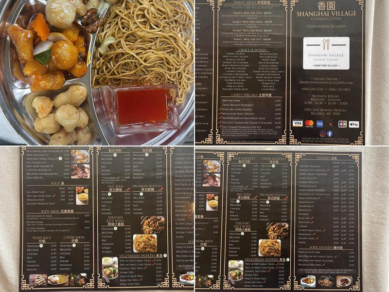 Shanghai Village Downtown Menu