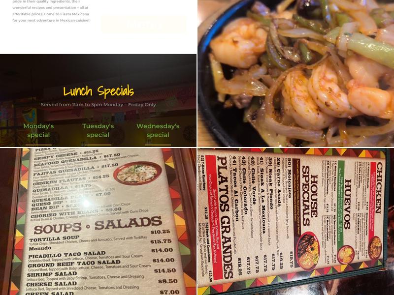 Fiesta Mexicana Menu