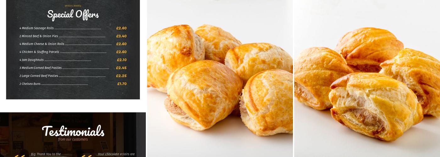 Jenkins Bakery Menu