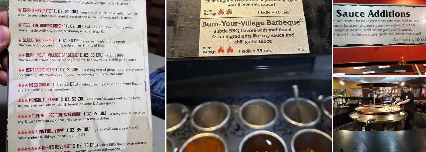 HuHot Mongolian Grill Menu