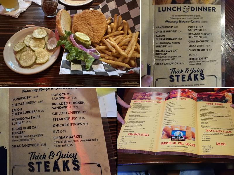 Blue Cat Bar & Grill Menu