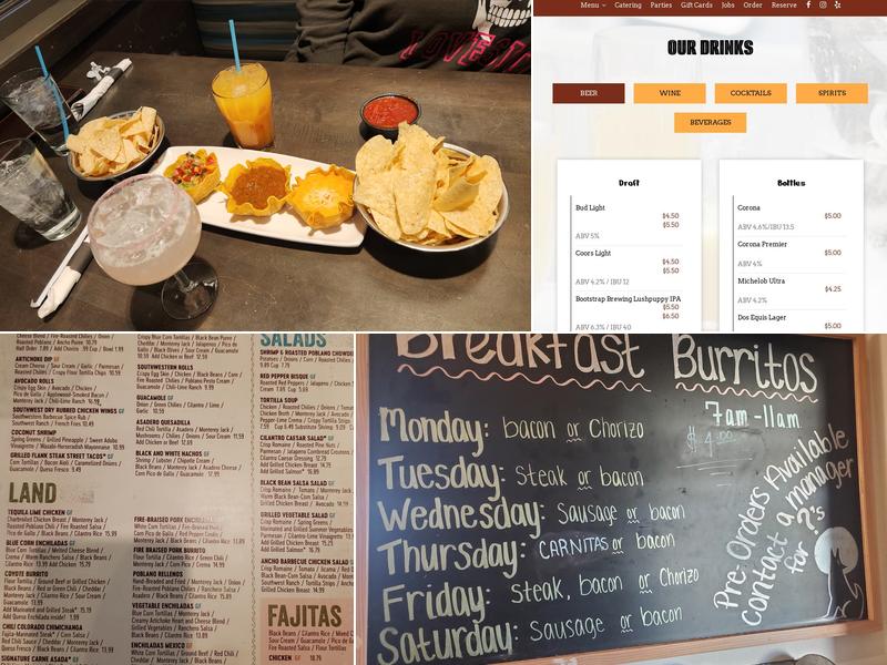 Coyote's Southwestern Grill Menu