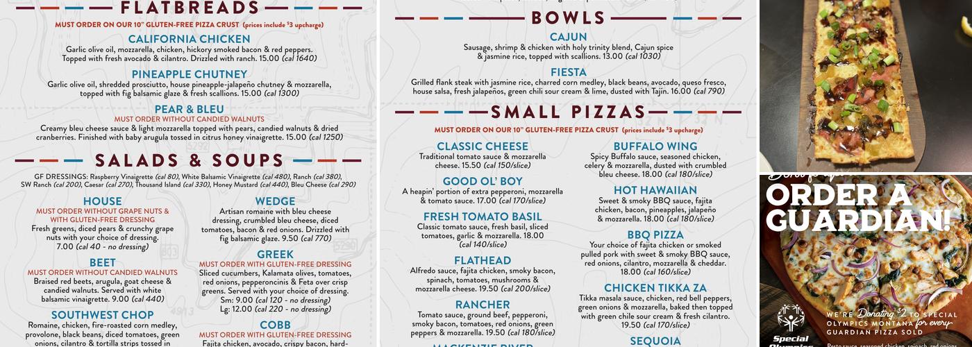 MacKenzie River Pizza Co. Menu