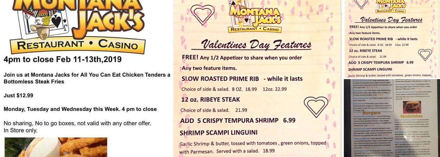 Montana Jack's Menu