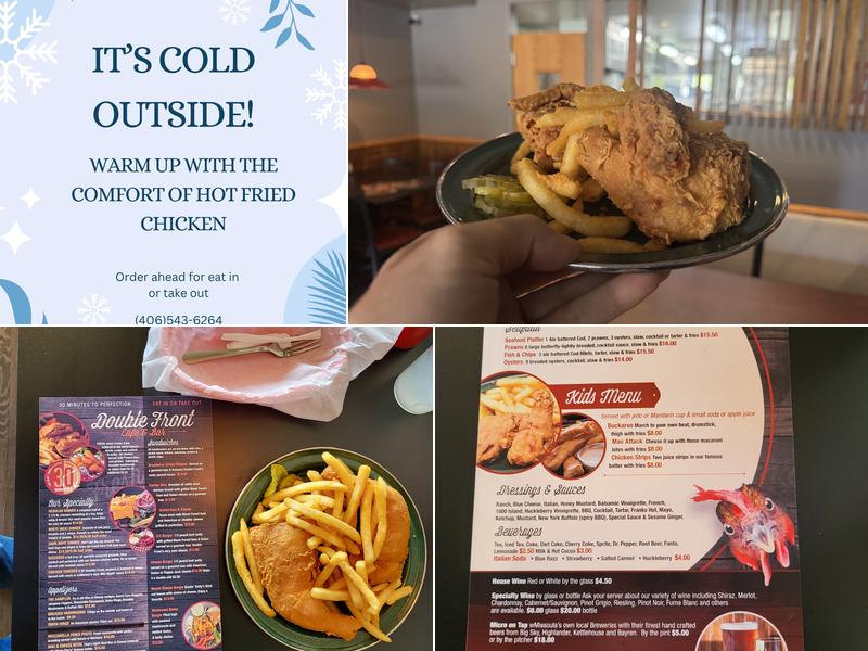 Double Front Cafe & Bar Menu