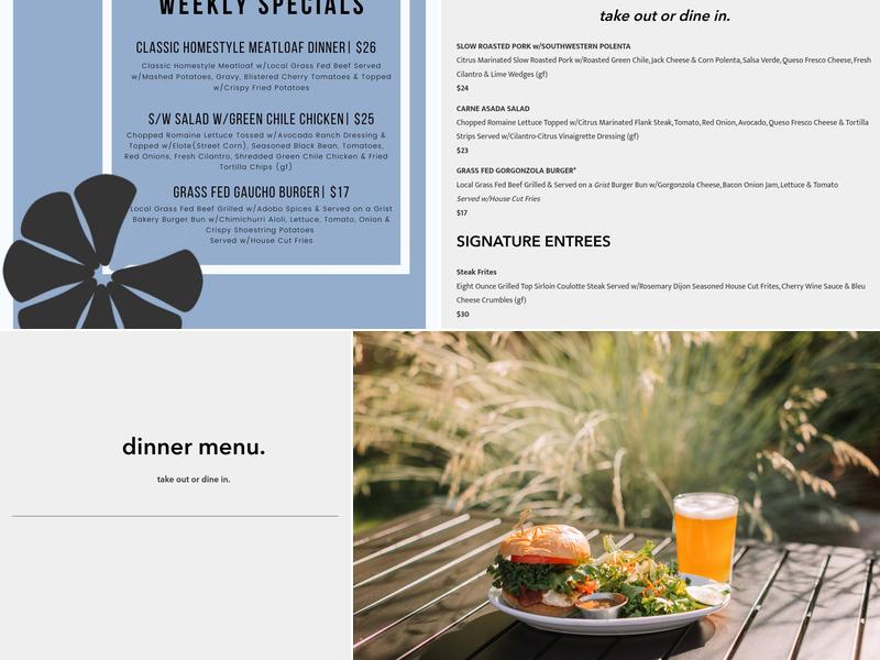 The Patio at Rattlesnake Market Menu