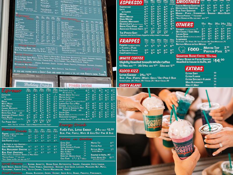 Florence Coffee Company Menu