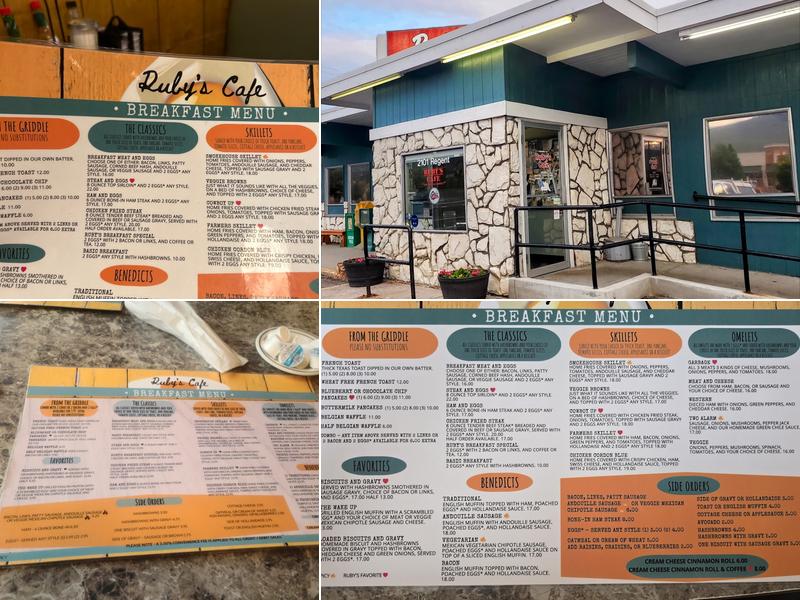 Ruby's Cafe Menu