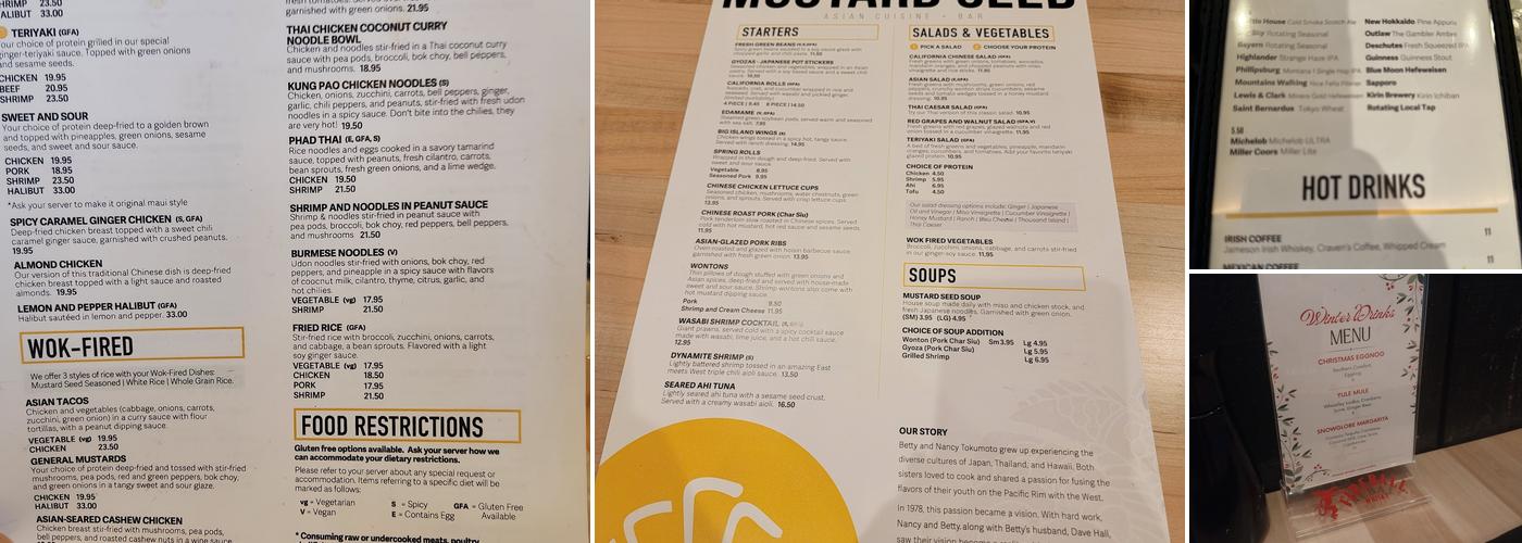 Mustard Seed Menu