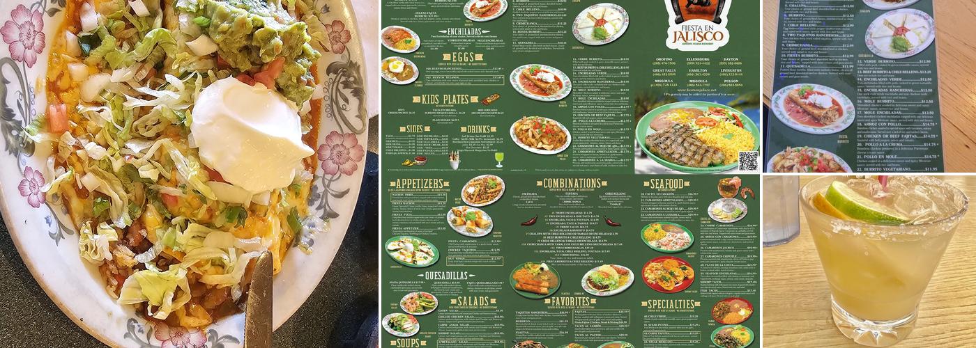 Fiesta En Jalisco Menu