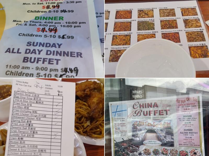 China Buffet Menu