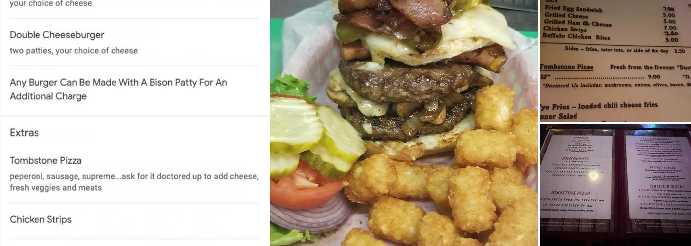 Marvin's Tavern Menu