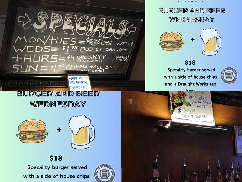 Al's & Vic's Bar Menu