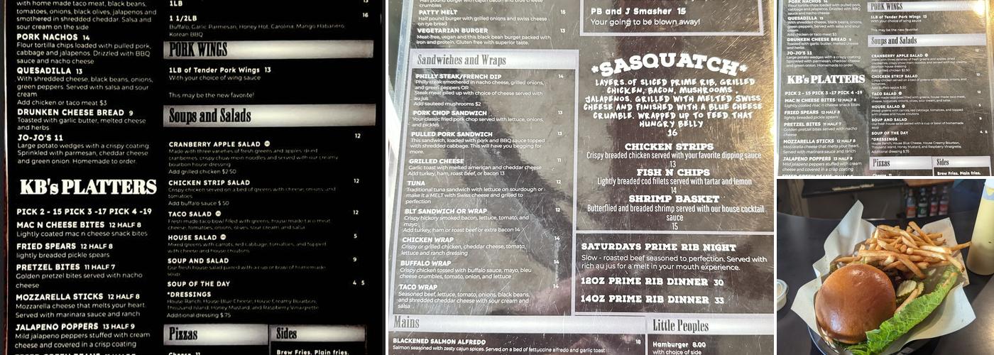 Cully's Menu