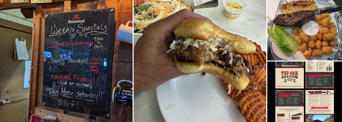 The Jack Saloon Menu