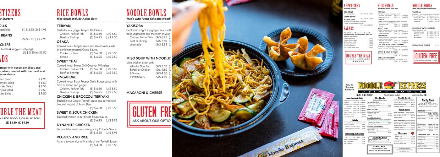 Noodle Express Menu