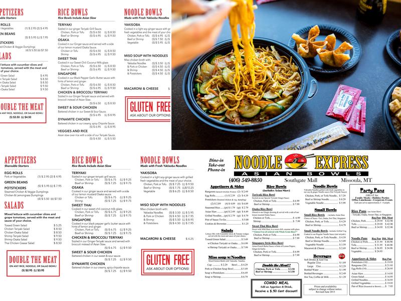 Noodle Express Menu