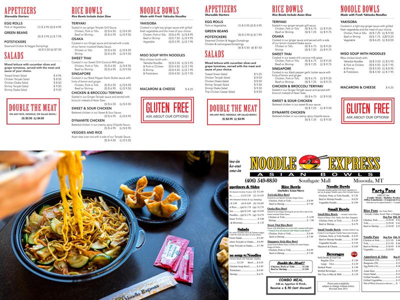 Noodle Express Menu