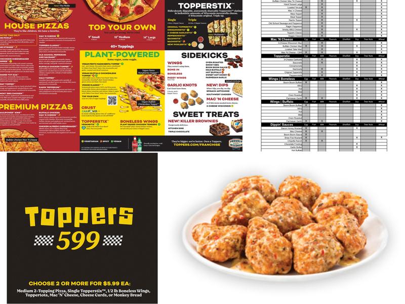 Toppers Pizza Menu