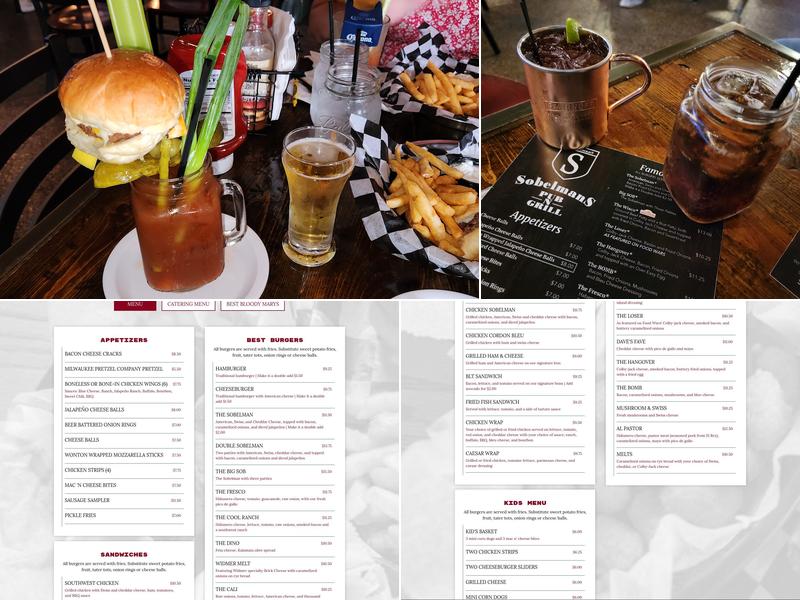 Sobelman’s of Waukesha Menu