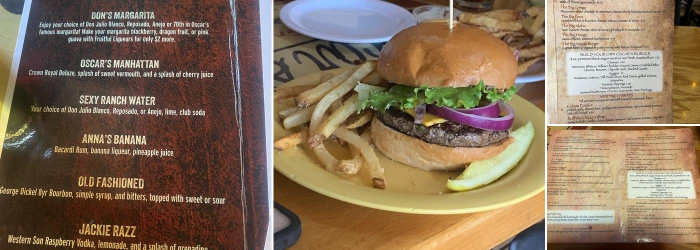 Oscar's Pub & Grill Menu