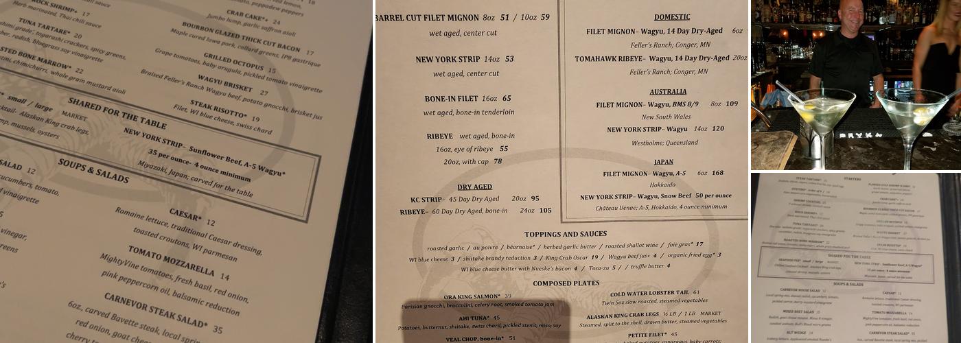 Carnevor Menu