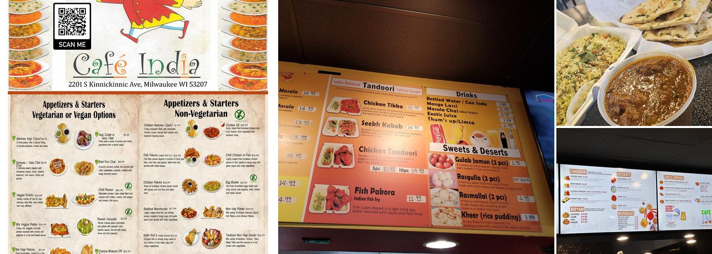 Cafe India Menu